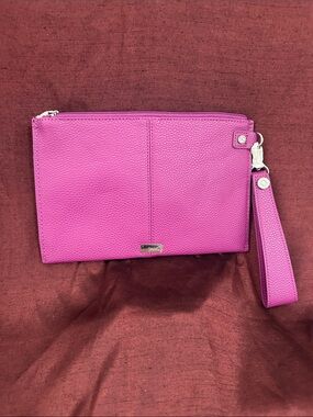 Vibrant Pink Jewell Wristlet Clutch 🩷✨